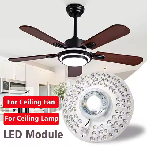 LED Panel Light Ceiling Lights LED Module 220V 110V Ceiling Fan LED Light Kit 20W 40W 60W 100W Round