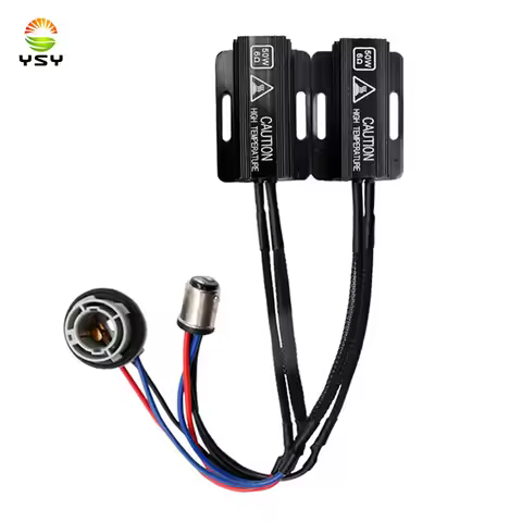 1pcs 1157 BAY15D P21/5W 50W 6ohm Car Heat Sink LED Front Turn Signal OCB Load Resistor Adapter Anti 