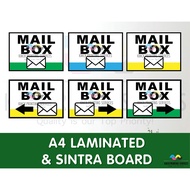 Mail box Arrow Mail box Signages