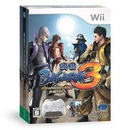【無現貨】＊衝評價＊WII遊戲軟體＠全新＠Wii 戰國 婆娑羅3 BASARA 3 白色手把同捆版 ~~【電玩國度】~~
