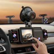 5-Lens 2K ,360° WiFi 5-Lensa Kamera Dash 2K, Perakam WiFi 360° untuk Keselamatan Jalan