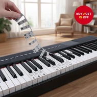 Silicone Beginner's Note Guide For Trimmable 61-Key Piano Keyboard Five Line Music Stick
