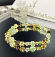 葡萄莊園 | 葡萄石 橄欖石 茶水晶 | 富饒的生活 | 女士水晶手鍊