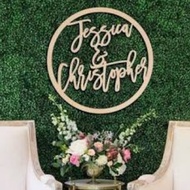 akrilik wedding nama tulisan backdrop dekor engagement