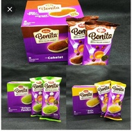 Roma Bonita Soft Egg Sponge Snack 30g x 12 pcs Chocolate, Milk Cheese, Pandan Coconut, Oreo Choco Ca