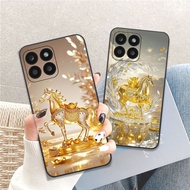 Honor X6a / X6b / X6c / X8a / X8b / X8C case with yellow horse print Clover case