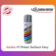 Corva Motor Cat Semburan Anchor Anchor Spray Paint #5 Primer Surfacer Grey 400Ml