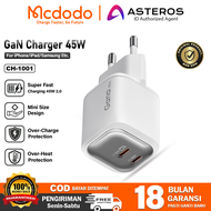 MCDODO Kepala Charger GAN Dual Port PD Type C Fast Charging 45w -47w CH-5651
