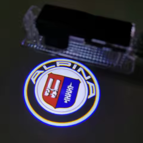 2pcs ALPINA Emblem Shadow Light ALPINA Door Light LED Courtesy Lamp For E92 E90 F82 E60 F80 F36 X5 X