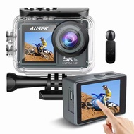 5K 4K60FPS Action Camera Dual IPS Touch LCD EIS 170° 30M Waterproof 5X Zoom Go Sport Pro Camera With