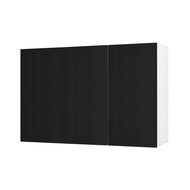 Tomato Home ตู้ห้องครัว Casper 3dr wall kitchen cabinet High gloss black fronts กว้าง90ซม | ตู้ติดผน