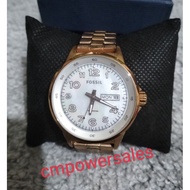 Original FOSSIL Ladies Rose Gold AM-4334 Pre Owned Watch