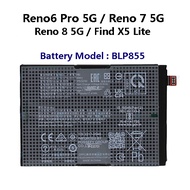 For Oppo Reno 6 Pro 5G / Reno 7 5G / Reno 8 5G / Find X5 Lite Battery BLP855 Bateri @ 4500mAh Reno6P