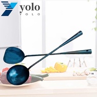 YOLO Wok Shovel Chef Stainless Steel Lengthened Kitchenware Soup Scoop Ladle