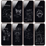 For iPhone 16 15 pro max plus e iPhone16 16e iPhone15 Full Coverage Tempered Glass Cartoon 6D Shadow