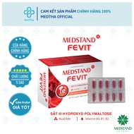 Medstand Fevit - Bổ sung sắt và Acid Folic cho bà bầu viên bổ máu cho phụ nữ mang thai sau sinh