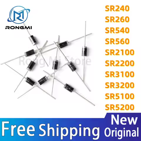 20PCS/LOT SR3100 SB3100 MBR3100 SR5100 SR5200 SR2100 SR2200 SR3200 SR560 SB560 SR240 SR260 SR540 DO-