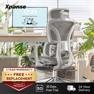 Xpanse T8 Dual Lumbar Ergonomic Office Chair Gaming Chair Ice Silk Mesh Study Chair-30 Days Free Tri