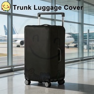 Elastic Spandex Luggage Cover for Wide Handle Square Trunk Suitcase, Anti-Scratch Washable Protectiv