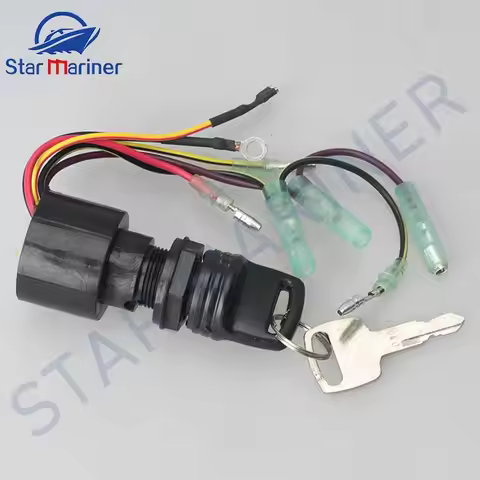 Boat Engine Ignition Key Switch For Mercury Outboard Engine 3 Pos 87-17009A5 Plastic + Metal Accesso