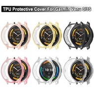 Soft TPU Case For Garmin Venu 3/3S Full Cover Screen Protector Watchband Protective Shell Bumper Smart Watch Accessories For Garmin Venu 3
