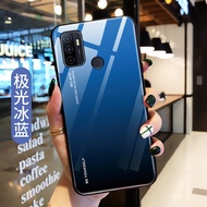 [ส่งจากไทย] Case OPPO A53 2020 เคสเรียวมี เคส  เคสกระจกสองสี เคสกันกระแทก เคส ขอบนิ่ม เคสกระจกไล่ส A