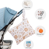 Handheld Waterproof Wet Bag Nappy Diaper Bag Stroller Nappy Pouch Portable Storage bag for Travel