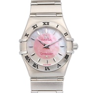 【二手】OMEGA星座系列迷你腕錶 1562.83 粉紅錶殼/白色錶殼 不鏽鋼女錶