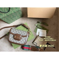 GUCCI GUCCI [Ready Stock] 1955 Saddle Bag GUCCI Horsebit 1955 Series Mini Handbag Shoulder Crossbody