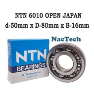 NTN 6010 ( d-50.00mm x D-80.00mm x B-16.00mm ) 100% ORIGINAL Made In JAPAN Open Type Deep Groove Bal