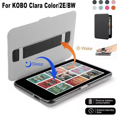 Auto Wake/Sleep Case Magnetic Snap-on e-Reader Cover Acrylic Shockproof Protective Shell for KOBO Cl