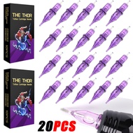 YILONG 50/20PCS Disposable Purple Tattoo Cartridges Needle RM/RL/M1/RS Needle diameter 0.35MM Tattoo