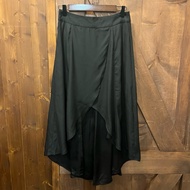 izzue Black Layered Long Skirt
