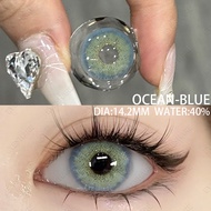 (COD)LensFine คอนแทคเลนส์สีฟ้าสับสนยอดนิยมในยุโรปและอเมริกา เลนส์ธรรมชาติและอ่อนนุ่ม 14.0 มม. ใช้ได้