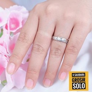 4s Grosir Solo || Cincin pasangan Titanium asli permata anti karat JJ-50