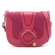 【二手】See by Chloe SEE BY CHLOE HANA 粉紅皮革單肩包 女士二手