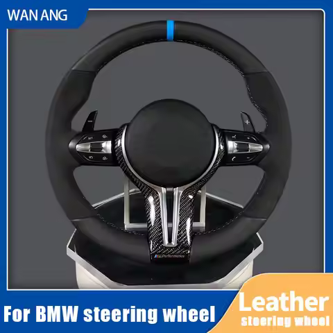 Leather Steering Wheel For BMW G30 G38 ID8 X5 X6 X7 E90 E91 E92 E93 E89 E87 E70 E84 E82 E81 328i 335