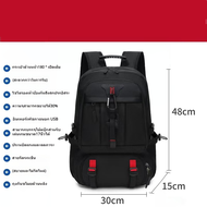 พร้อมส่งในไทย 50L/80L กระเป๋าเดินป่ากลางแจ้งความจุขนาดใหญ่ สําหรับผู้ชาย ด้วยอินเทอร์เฟซชาร์จ USB