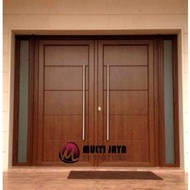 Pintu Jati Kupu Tarung Minimalis Estetik Kusen Jendela Kayu Jati
