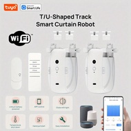Wi-Fi Curtain Controller - Dual Track T/U Rod, Remote Control And App Control, Temperature/Light Sen