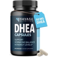 DHEA 50mg Per Serving Vegetarian, Non-Genetic Hormone Balance Supplement, 60ct | DHEA Men Women Supp
