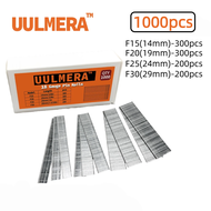 UULMERA 1000 F-Type Straight Nails 4 Sizes: F15/F20/F25/F30 Ideal for Furniture Repair and Wood Fram