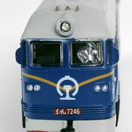 deveodo Classic Train Toy Cool Light And Music Clear Line Texture Alloy Shell Inertia Drive-Forward 