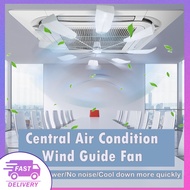 Central Aircond Wind Guide Fan Cassette Aircond Wind Guide Fan 360° Wind Deflector Fast Cooling Evenly Anti Direct Blowing
