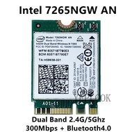 7265NGW AN 7265AN 2.4GHz/5GHz 300Mbps Wifi +BT4.0 M.2 Wifi Card