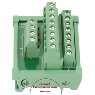 CYMX DIN Rail Module, 52 *49*46mm 25A Breakout Board, Distribution Board 2 In 8 Out Simple Mounting 