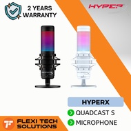 Flexi Tech HYPERX QuadCast S - USB Microphone - RGB Lighting - Black/Grey &amp; White