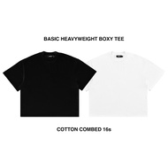 HRX | Basic T-Shirt Boxy Fit Heavyweight 16s | Oversized Boxy T-Shirt POLOS
