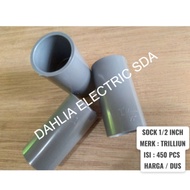 PVC SOCK 1/ 2 INCH TRILLION 1 BOX