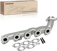 A-Premium Left Exhaust Manifold Kit W/Gaskets [6.8L] Compatible with Ford F-250 F-350 F-450 F-550 Su
